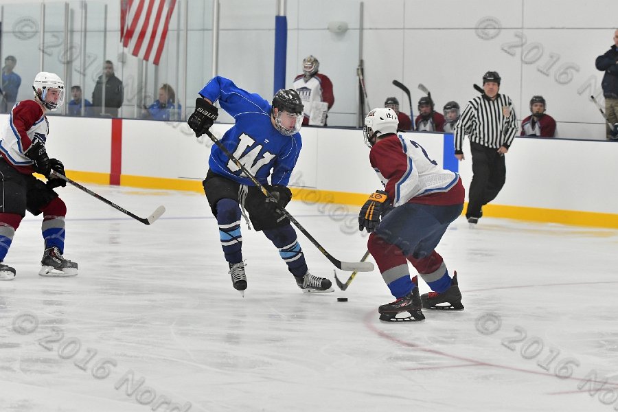 Wheaton College Men\'s Ice Hockey vs Middlesex Community College. - Photo By: KEITH NORDSTROM